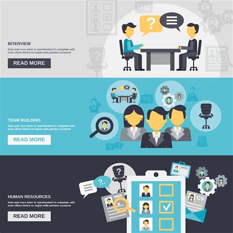 Free Vector Human Resources Banner