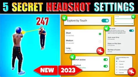 New Headshot Setting Free Fire 🔥 Free Fire Headshot Setting Auto