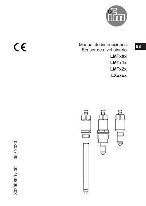 PDF Manual De Instrucciones ES Sensor De Nivel Binario El Producto