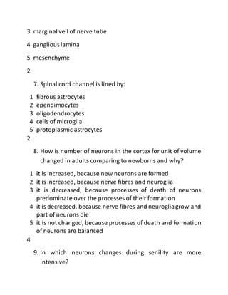 Histo Mcq On Nervous System Pdf