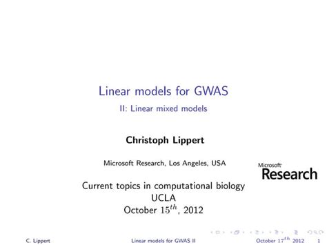 linear models