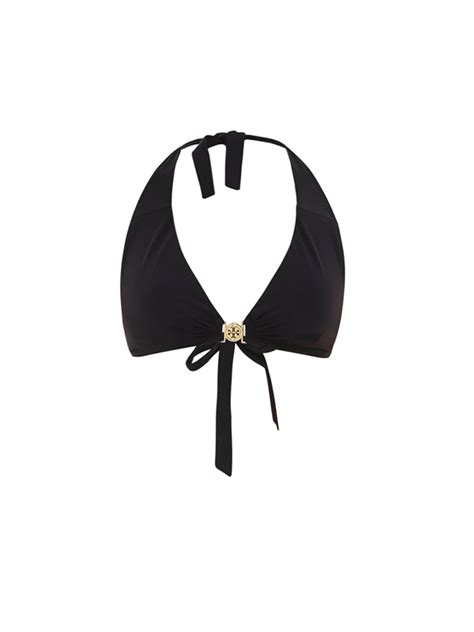 Tory Burch Tory Burch Miller Halter Bikini Top In Black WHATS ON THE