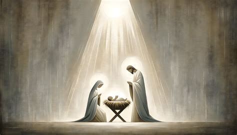 Jesus Christ Art Radiant Child Minimalist Nativity Wall Art Digital