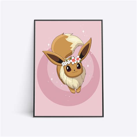 Eevee Pokemon Printable Pokemon Print Cute Eevee Kawaii Pokemon Eevee ...