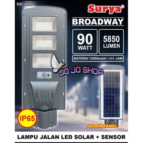 Jual Lampu Jalan Pju Solarcell Panel Surya Led W Solar Cell All In