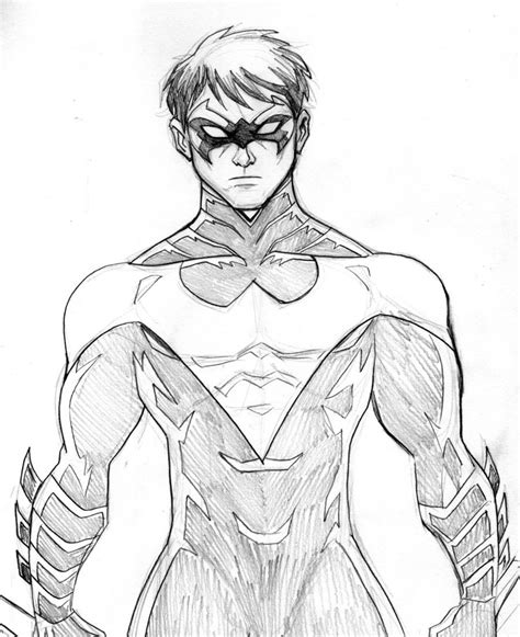 Free Printable Nightwing Coloring Pages For Kids