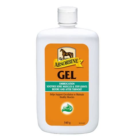 Absorbine Veterinary Liniment Embrocation Gel 340g Equidocs