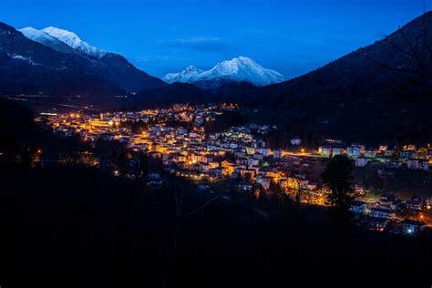 Premium Photo | Mountain village in winter