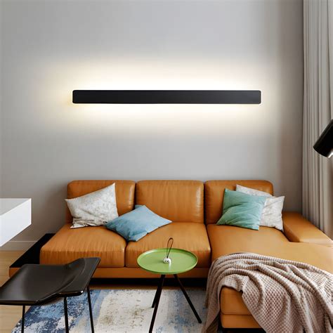 Modern Minimalist Style Linear Flush Mount Wall Sconce Metal Wall Mount