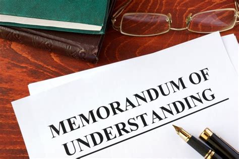 Legal Importance Of A Memorandum Of Understanding And Its