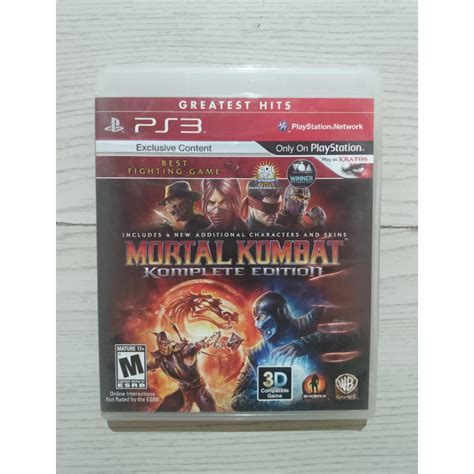 Mortal Kombat Komplete Edition Greatest Hits M Dia F Sica Ps