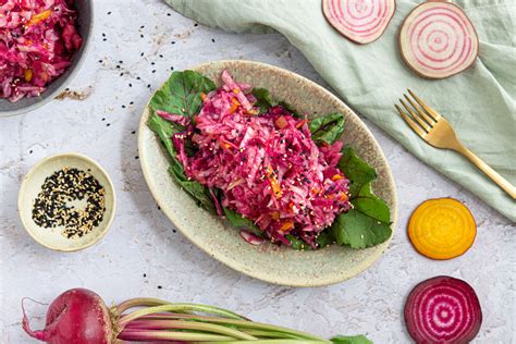 Roher Rote Bete Salat Mit Apfel Und Sesam Rezept