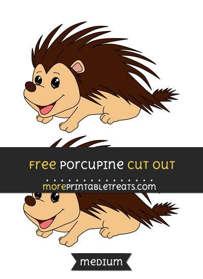 Free Porcupine Cut Out Medium Size Printable Porcupine Cut Out Cut