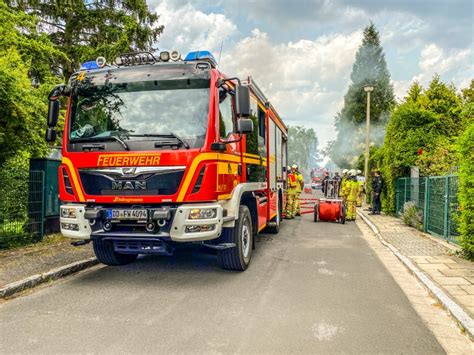 Brand Eines Carportes Einsatzbericht Dresden