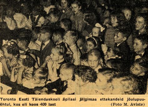 Arhivaari võimalus Jõulud 1950 aastatel Eesti Elu