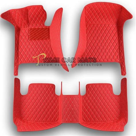 Racing Red Car Mats Set – Prime Car Mats – Custom made car floor mats