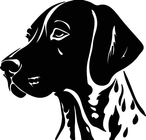 German Shorthaired Pointer Silhouette Portrait 38496438 Vector Art At