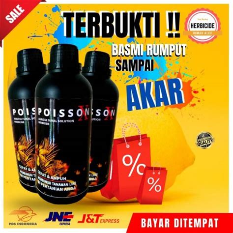 Jual Poisson X Obat Rumput Liar Ampuh Sampai Akar Herbisida Kontak