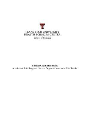 Fillable Online Nursing Ttuhsc Transition To Nursing Practice Of