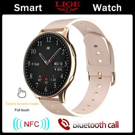 LIGE 2023 NFC Smart Watch Lady Support Recording 1G Local Music