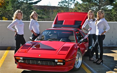 Fondos De Pantalla Rojo Chicas Coches Descargar Imagenes