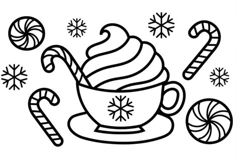 Hot Chocolate Coloring Book To Print And Online