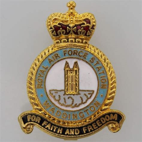 Waddington Airport Station Royal Air Force Raf Lapel Badge