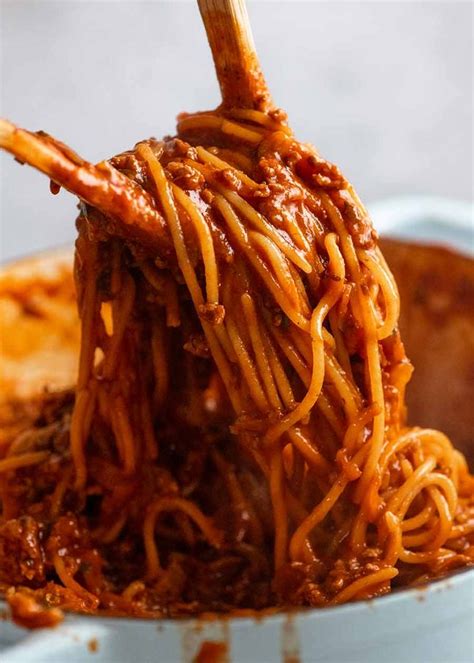 One Pot Pasta Bolognese Recipetin Eats