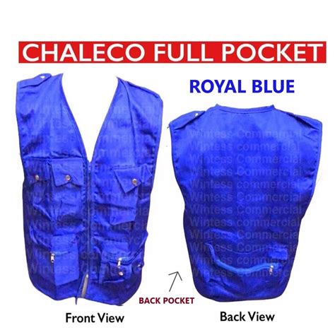 Vest Chaleco Full Pocket Barangay Tanod Toda Election Campaign Vest