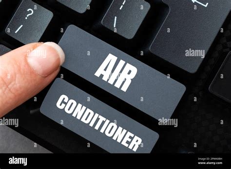 L Gende De Texte Pr Sentant Air Conditioner Mot Crit Sur L Appareil