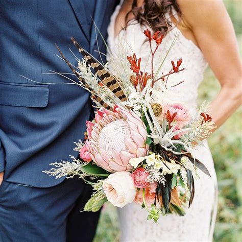 Amazing Protea Wedding Bouquets Blush Bouquet Wedding Protea