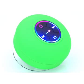 China New Ipx Waterproof Bluetooth Shower Speaker With Led On