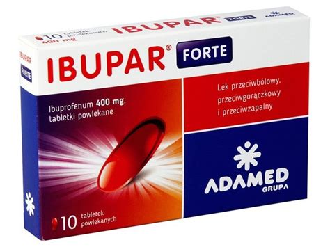 Ibupar Forte 400mg 10 tabl Doustne Ból i gorączka ZDROWIE