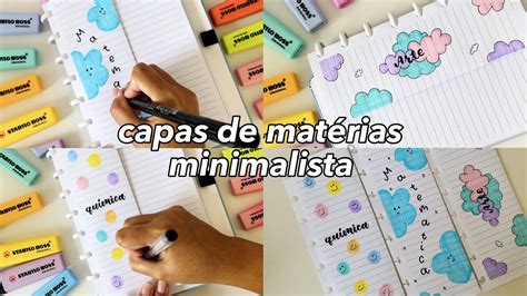 CAPAS DE MATÉRIAS PARA SEU CADERNO divisórias para deixar seu caderno