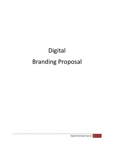 Free 11 Branding Proposal Samples And Templates In Pdf Ms Word