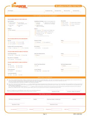 Fillable Online Value Added Service Fees Fax Email Print PdfFiller