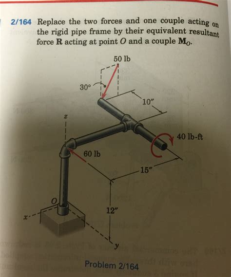 Solved Replace The Two Forces And One Couple Acting On The Chegg