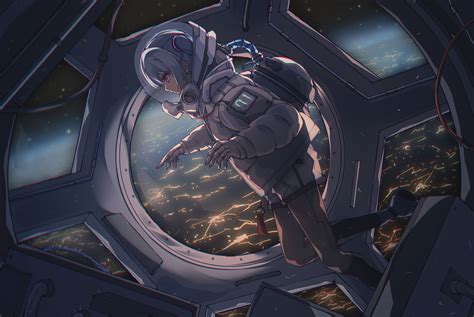 Anime Astronaut HD Wallpaper