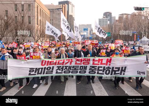 Anti Japan Und Anti Yoon Suk Yeol Protest M Rz