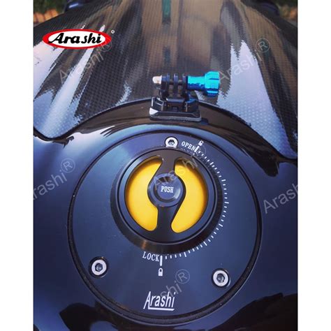 Arashi Motorcycle Cnc Keyless Fuel Tank Captanks Cover Rapid Locking