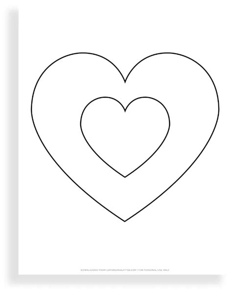 40 Printable Heart Shape Templates