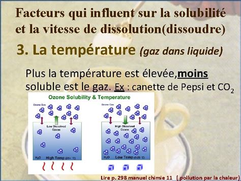 Solubilit Et Dissolution Facteurs Qui Influent Sur La