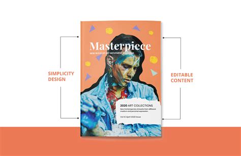 Art Magazine Template in PSD, Word, Publisher, InDesign, Apple Pages ...