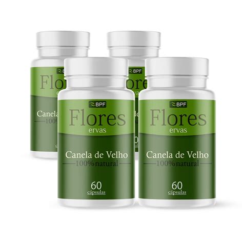 Canela De Velho Em Capsulas 4 Potes Pronta Entrega Shopee Brasil