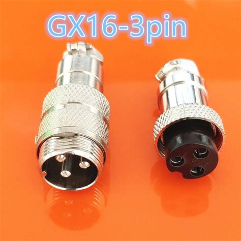 1set GX16 Butting Docking Male Female 16mm Circular Aviation Socket