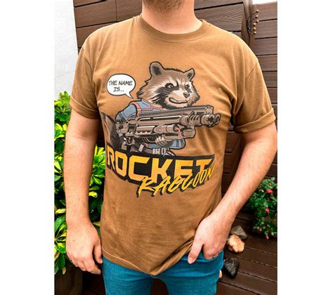 Remera Rocket Raccoon Comprar En Kev Dylan