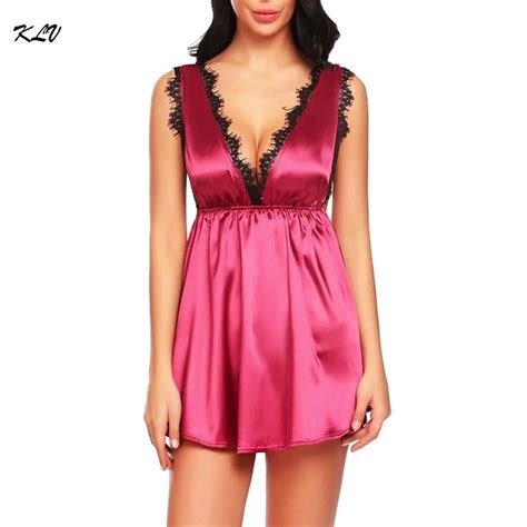 Plus Size Chemise Nightgown Sexy Lace Sleepwear Lingerie Temptation