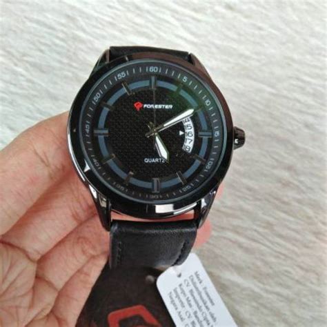 Jual JAM TANGAN FORESTER JTF 3003 BLK JAM ANALOG PRIA Shopee Indonesia