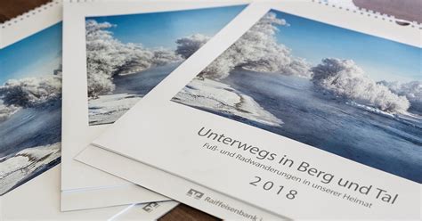 Neuer Bildkalender Raiffeisenbank Im Oberland Eg