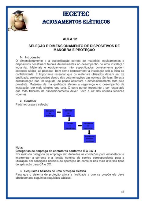 Pdf Aula Sele O E Dimensionamento De Iecetec Acionamentos